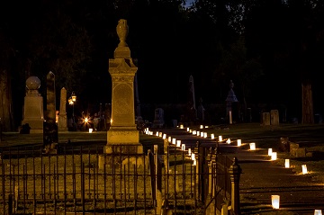 Candlelight cemetery tour