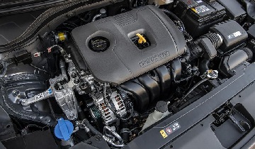 Engine appearance of the 2021 Hyundai Accent available at Murfreesboro Hyundai
