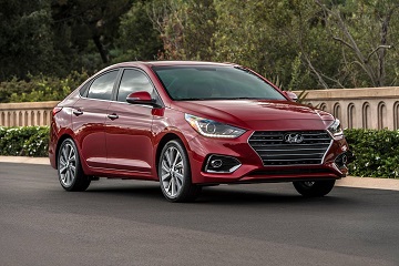 Exterior appearance of the 2021 Hyundai Accent available at Murfreesboro Hyundai