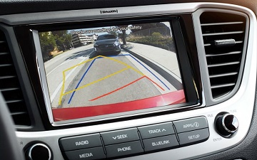 One of the safety features in the 2021 Hyundai Accent available at Murfreesboro Hyundai