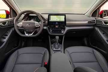 Interior appearance of the 2021 Hyundai IONIQ Hybrid available at Murfreesboro Hyundai