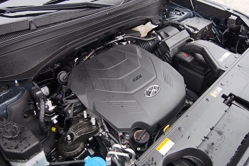 Engine appearance of the 2021 Hyundai Palisade available at Murfreesboro Hyundai