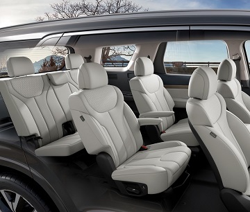 Interior appearance of the 2021 Hyundai Palisade available at Murfreesboro Hyundai