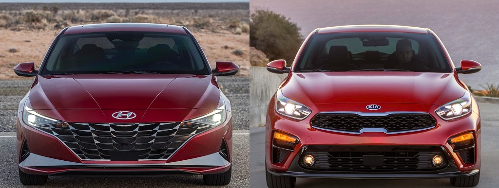 2021 Hyundai Elantra Vs. 2021 Kia Forte
