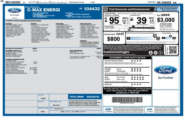 2017 Ford C-Max Energi SE