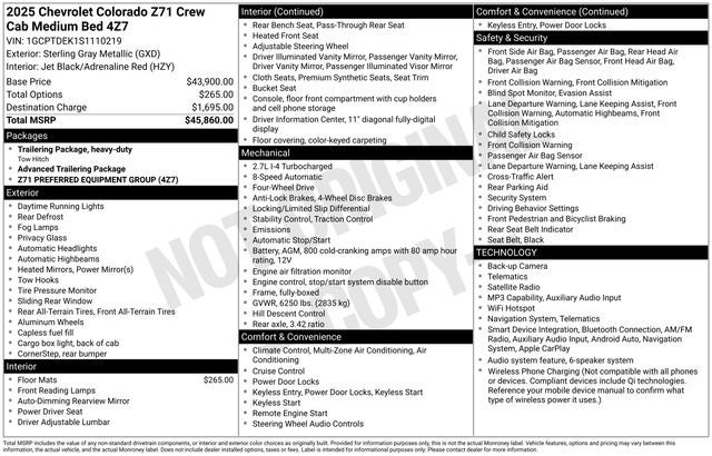 2025 Chevrolet Colorado Z71