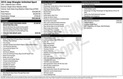 2010 Jeep Wrangler Unlimited Sport