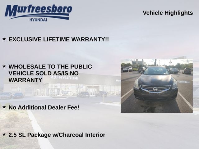 2010 Nissan Altima 2.5 SL