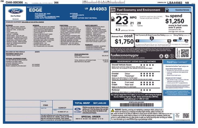 2020 Ford Edge SEL