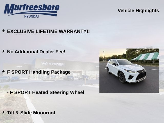 2022 Lexus RX 350 F Sport Handling