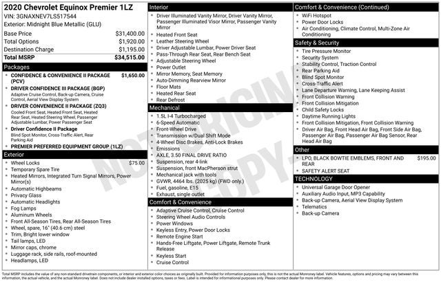 2020 Chevrolet Equinox Premier