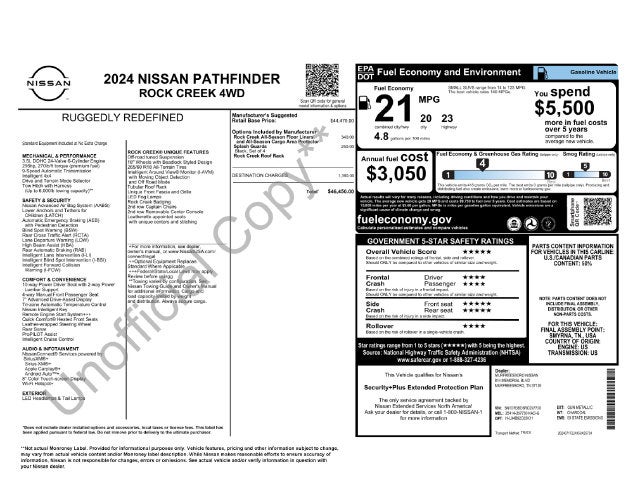 2024 Nissan Pathfinder Rock Creek