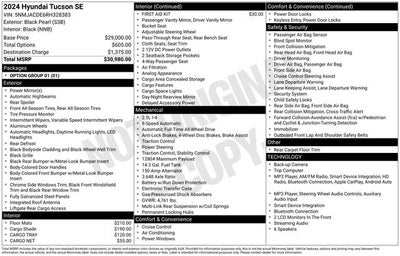 2024 Hyundai TUCSON SE
