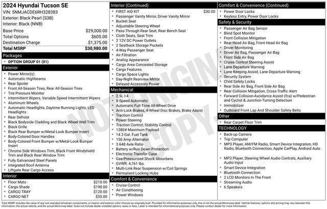 2024 Hyundai TUCSON SE