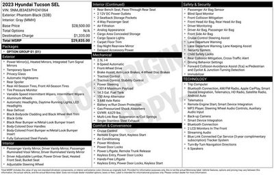 2023 Hyundai TUCSON SEL