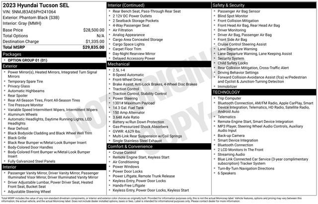 2023 Hyundai TUCSON SEL