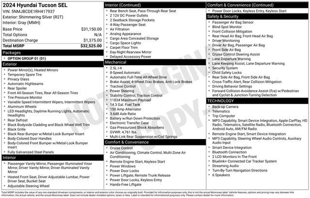 2024 Hyundai TUCSON SEL