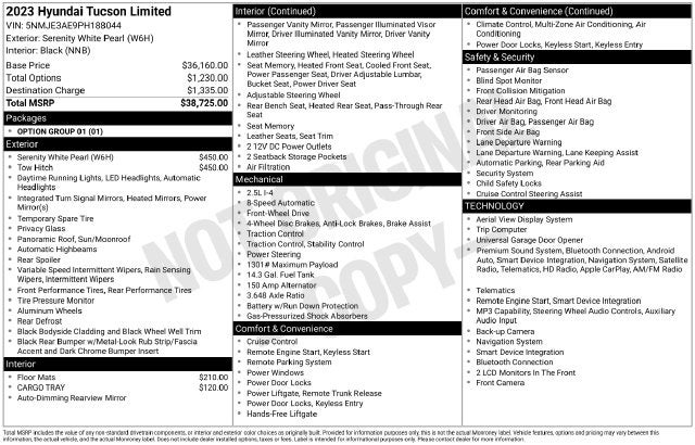 2023 Hyundai TUCSON Limited