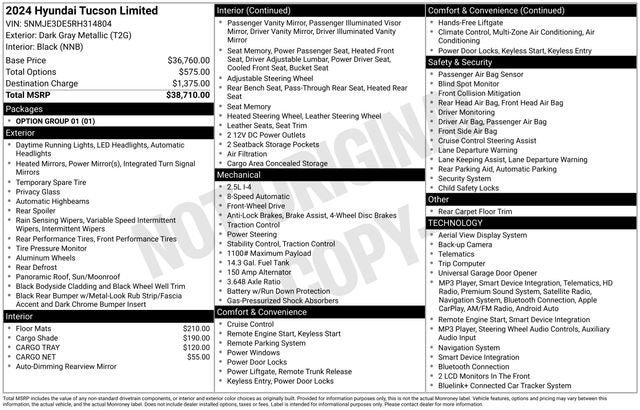 2024 Hyundai TUCSON Limited