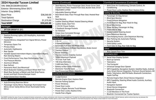 2024 Hyundai TUCSON Limited