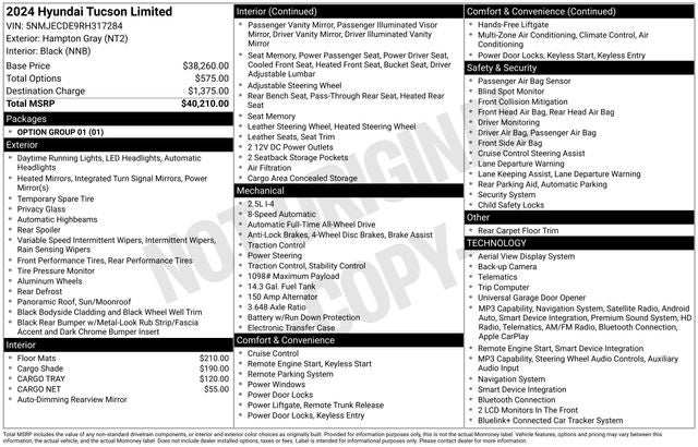 2024 Hyundai TUCSON Limited