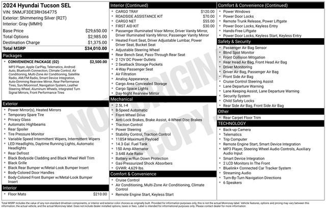 2024 Hyundai TUCSON SEL