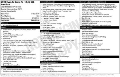 2023 Hyundai SANTA FE HYBRID SEL Premium