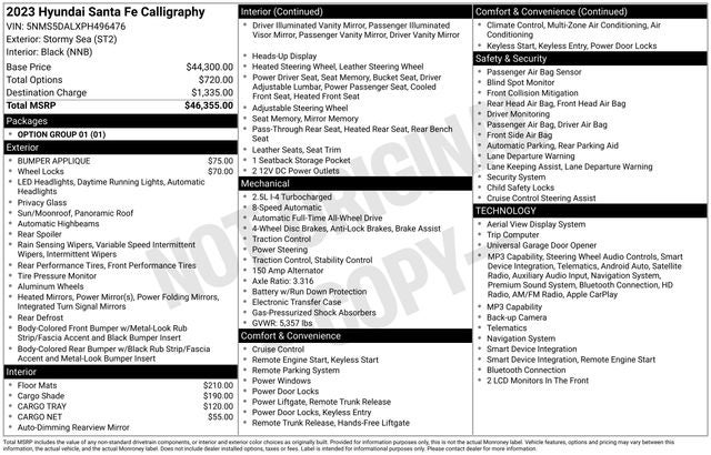 2023 Hyundai SANTA FE Calligraphy