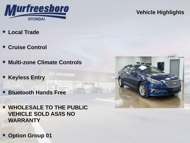 2015 Hyundai SONATA SE