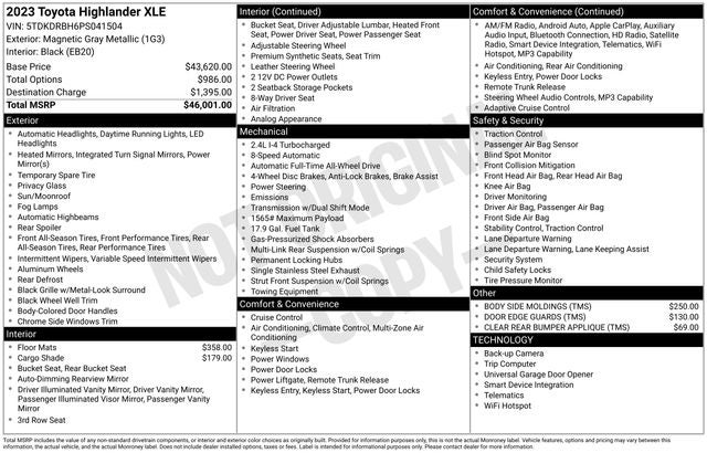 2023 Toyota Highlander L