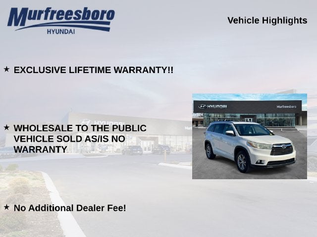 2015 Toyota Highlander XLE V6