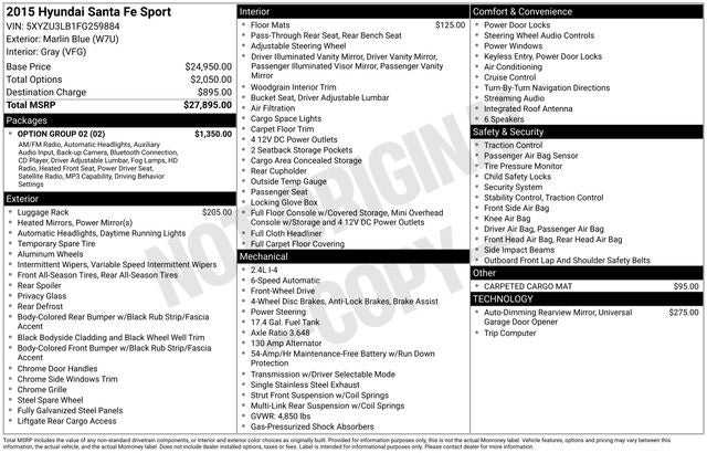 2015 Hyundai SANTA FE SPORT Base