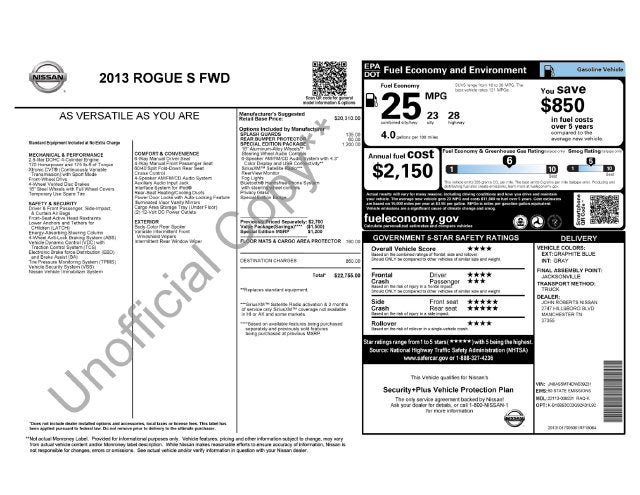 2013 Nissan Rogue S