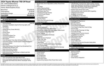 2024 Toyota 4Runner TRD Off-Road