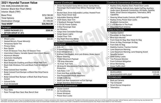 2021 Hyundai TUCSON Value