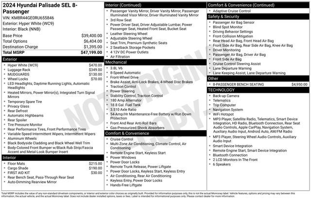 2024 Hyundai PALISADE SEL 8 Passenger