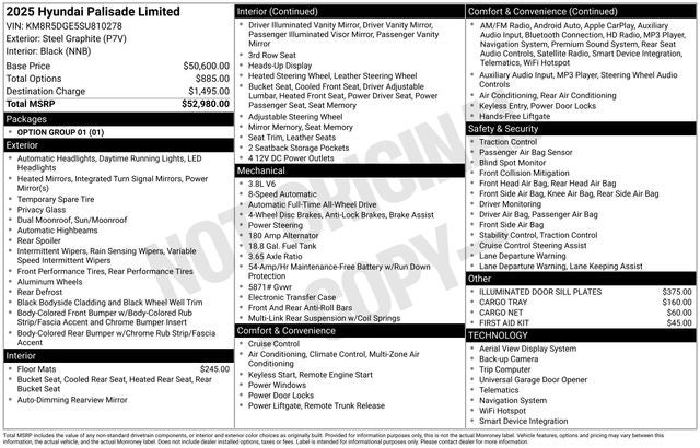 2025 Hyundai PALISADE Limited