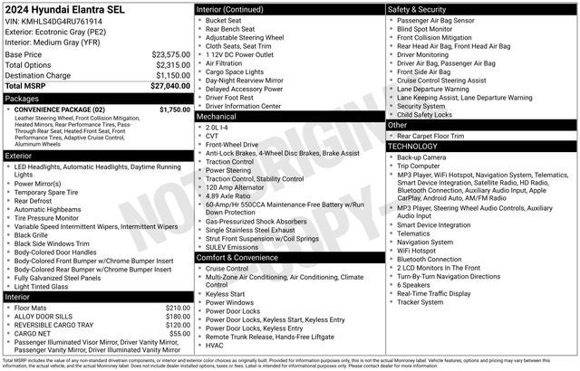 2024 Hyundai ELANTRA SEL