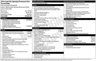 2016 Audi S5 3.0T Premium Plus quattro