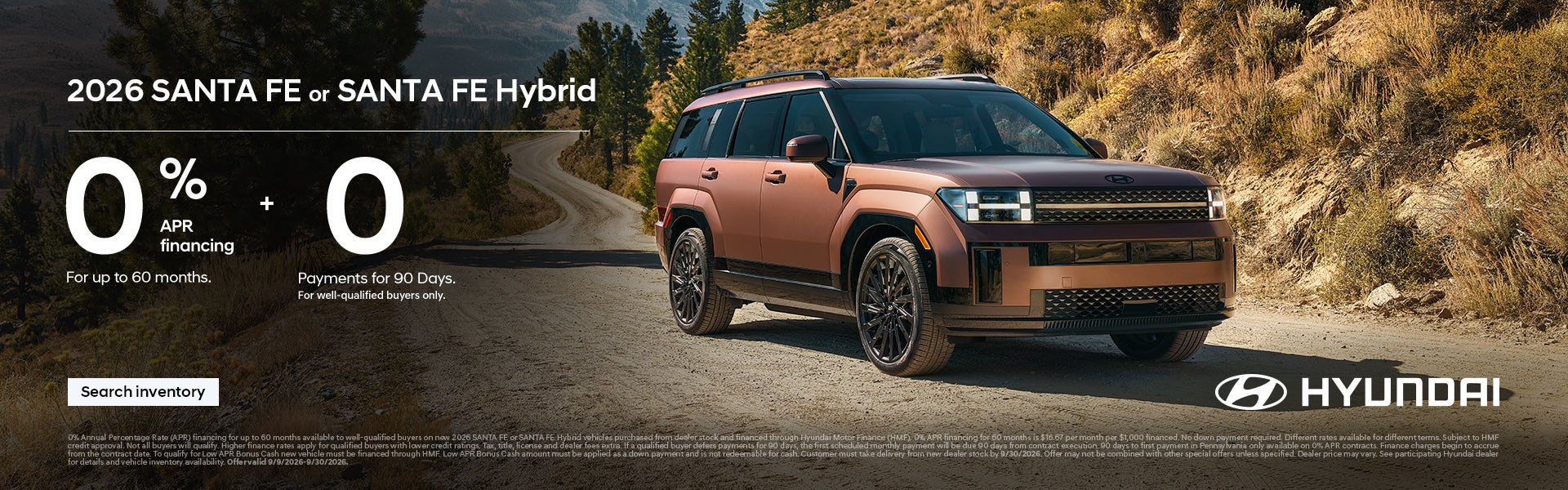 0% APR for 60 mos. + 0 Payments for 90 Days