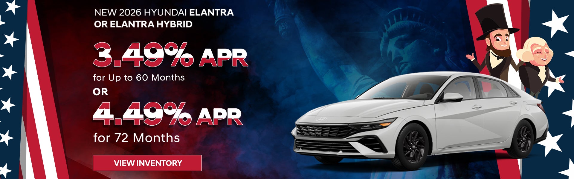 3.49% or 4.49% APR – 2026 Elantra – Murfreesboro