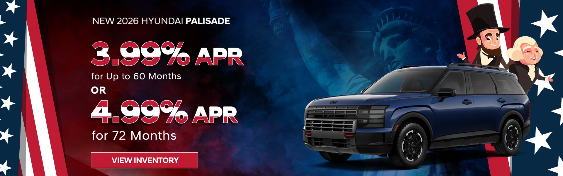 3.99% or 4.99% APR – 2026 Palisade – Murfreesboro