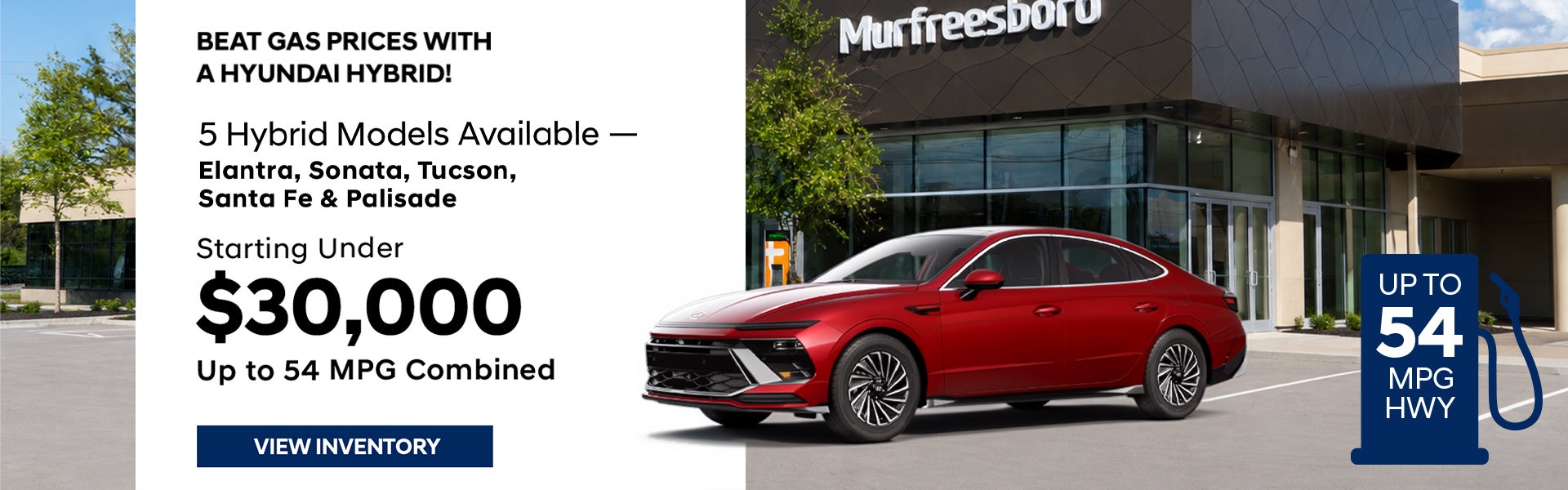 Hyundai Hybrids Up to 54 MPG – Murfreesboro Hyundai