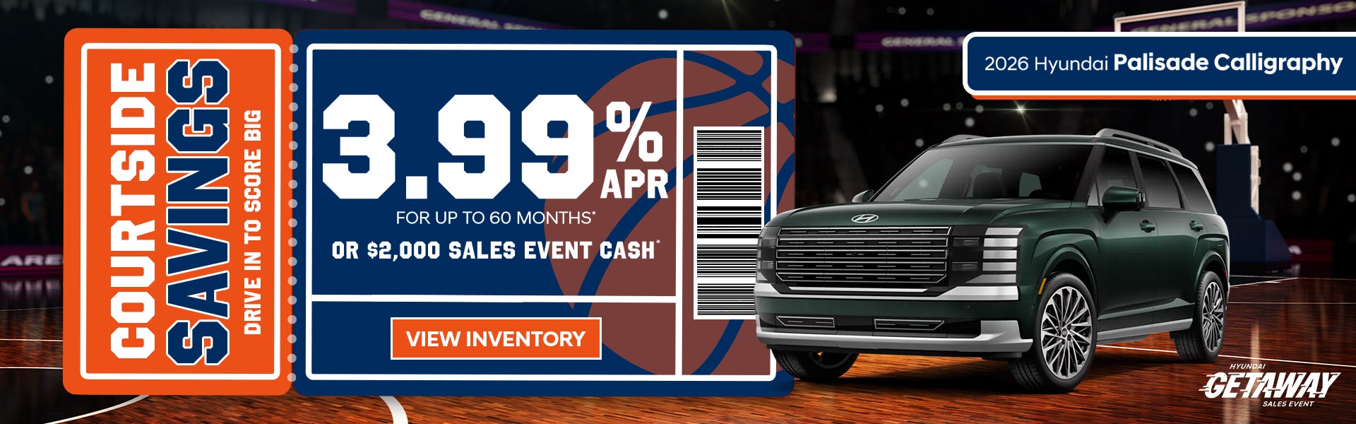 3.99% APR or $2,000 Off – 2026 Palisade Calligraphy – Murfre