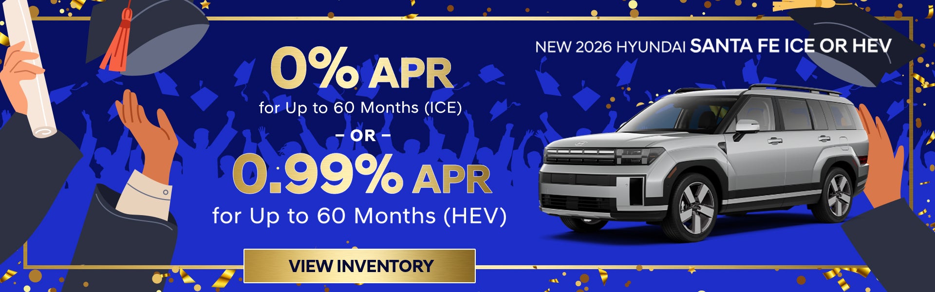 0% or 0.99% APR – 2026 Santa Fe – Murfreesboro