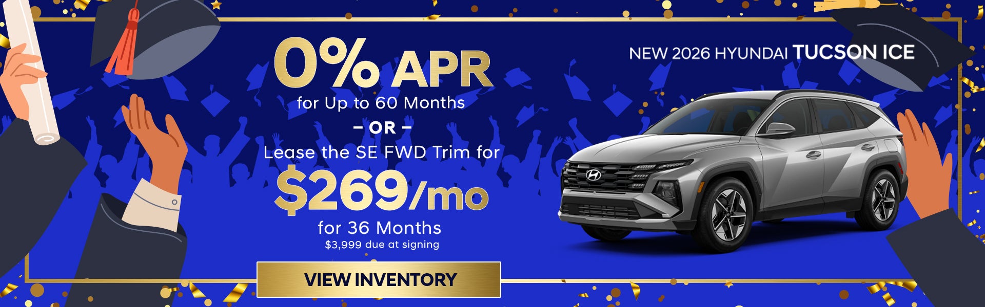 0% APR or $269 Lease – 2026 Tucson SE – Murfreesboro